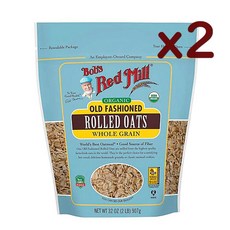 밥스레드밀 롤드 오트 올드 패션 오트밀 907g x2봉 Bobs Red Mill Rolled Oats, 2개