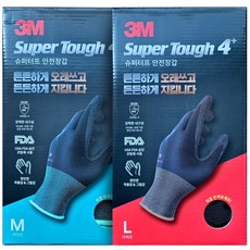 *8켤레* 3M 슈퍼터프 4+ 안전장갑 | 3M Super Tough 4+ Premium Work Glove | 안전 장갑 산업현장 원예 레져 정밀작업 캠핑, M 사이즈, 1개