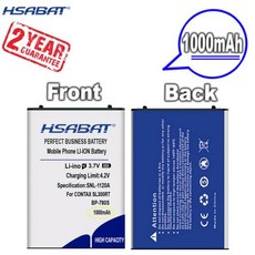 HSABAT 교체용 배터리 CONTAX SL300RT Finecam SL300RSL400R PN BP780S 1000mAh 신제품, 1개, 1개입