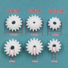 베벨기어 S162A S163A S122.5A 베벨 피니언 직경 16T 12 톱니 원뿔형 기어 11.2mm 9mm 10PCs/로트, 10개, 1) S163A x10PCS