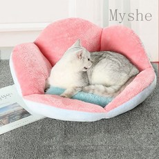 [Myshe]강아지 꽃방석 고양이 집 반려동물 꽃 방석매트 CDfei926HD2, 사진색A, 1개