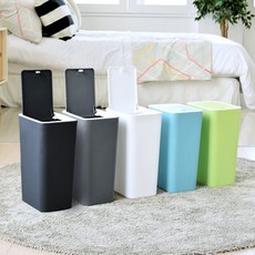 홈스웰 ONE-BIN 휴지통 8L 1+1, 블루+블루