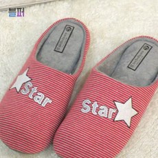 스마트클라우드 거실화 스타라인 여성용 레드 실내화 실내슬리퍼 실내거실화 거실슬리퍼 사무실슬리퍼 발열덧신