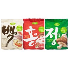 풀무원 자연은맛있다 백면+홍면+정면 각 4입, 1세트