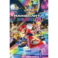 MAXI Poster 포스터 61x91 - 슈퍼 마리오 / Mario Kart 8 (Deluxe), 블랙