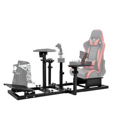 스러스트마스터 호타스 워쇼그 T300 로지텍 X52 PRO G920 G923 Fanatec 레이싱 휠 스탠드 시트 페달 스로틀 조이스틱 키보드 없는 Suplueer 플라이트 시뮬레