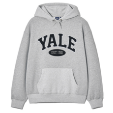 [매장정품] 예일 후드 기모 후드티 그레이 투톤 루즈핏