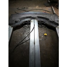 철제 대문 게이트 현관문 홈 빌라 스틸 프랜치 연철 난간 울타리 차도 디자인, 1개