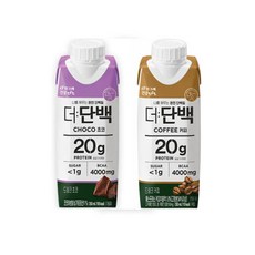 빙그레 더단백드링크, 초코18팩+커피18팩, 250ml