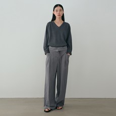 모이아 lyocell pants (stone blue)