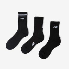 뉴발란스 WOMEN 올파일 변형로고 장목양말 3Pack NBGEEAP216