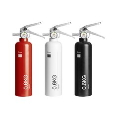 [Steel by POSCO] 하이엔드 차량용 소화기 ABC 분말 자동차 미니 설 선물세트 거래처 가족, 블랙, 1개