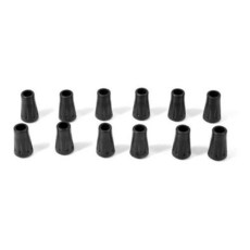 하이킹 스틱 12개 고무 완충기 노르딕 워킹 패드 노르딕 워킹 스틱용 목발 캡슐 노르딕 워킹