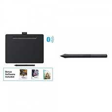 Wacom Intuos 무선 그래픽 그리기 타블렛 3 보너스 소프트웨어 포함 10.4 인치 X 7.8 인치 블랙 (CTL6100WLK0) 번, 단일상품, 단일상품