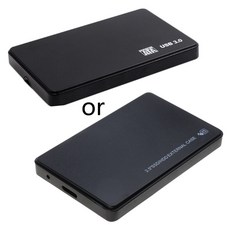SATA ~ USB HDD Box 2.5in- 서실 SATA 어댑터 하드 드라이브 케이스 SSD 인클로저, 검은색