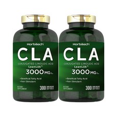 호바흐 CLA 홍화유 추출 3000mg 300 소프트젤 2병