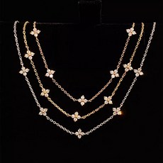 아얼리 Jewellery 별꽃 Necklace 14k 실버 목걸이 고급도금