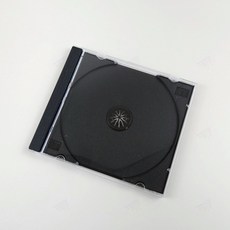블랙 CD 공케이스 1P 보관함 앨범 정리 싱글 영상 기록 미디어 데이터 표지 DVD 게임, 단품, 1개