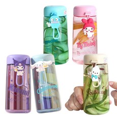 산리오 트라이탄 투명 물통 350ml 어린이 초등학생 소풍 물병 시나모롤 쿠로미 포차코, 마이멜로디 트라이탄물통350ml(0871)