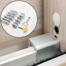 창문 잠금장치 고정장치 스토퍼 방충망 도어락 6개세트, 1구 3개+2구 3개세트, 1개