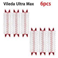호환 Vileda UltraMax 건조 기계 극세사 바닥 걸레 패드 재사용 가능한 플랫 스핀 천 교체, [05] 6PCS, 6개