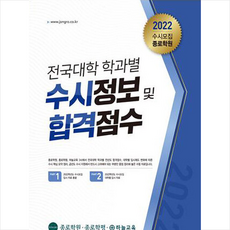 종로학원수시정보및합격점수