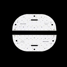 로그인디지털 국산 LED모듈 원형방등 44W 380x185mm 기판 2개 안정기 SET, 1세트, 주광색