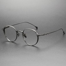 일본 초경량 안경 테 티타늄 가벼운 타원형 남성 여성 a7