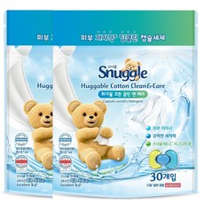 스너글 캡슐 세탁세제 허거블 코튼 클린 앤 케어 캡슐세제