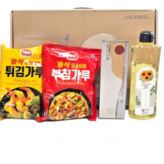 식용유 해바라기씨유 부침가루 선물세트 교회 복지관 요양원 단체 선물 회사 추석 설, 1박스, 1.5kg