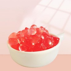타카오펄 1kg 색깔 토핑 칼라 밀크티펄 딸기펄 화이트펄 팝핑보바 빙수 음료 버블티펄, 복숭아, 1개, 1개입