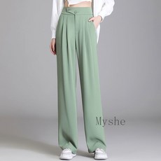 [Myshe]여성 여름 얇은 통바지 정장 바지 Seven617FEI617XK10