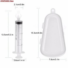 비강 흡인기 24pcs 위한 주사기가있는 전문 주사기 세정기 신생아 위한 안전한 청소기 코 청소기, 01 2pcs 20ml, 2개