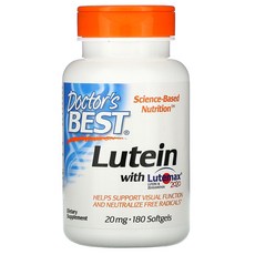 Doctor's Best 닥터스베스트 루테 맥스 2020 함유 루테인 20mg 소프트 겔 180 정, 상품설명참조, 1개