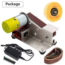 미니 소형 전기 벨트 샌딩기 다기능 연마기 전동 공구 DIY 연삭기 커터 엣지 샤프너 110V 220V, Set 1, 1개