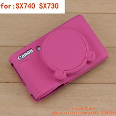부드러운 실리콘 쉘 소프트 보호 케이스 카메라 가방 캐논 G7X2 G7X3 G7X 마크 II III SX740HS sx730hs 브이로그, 28) for sx740 sx730, 1개