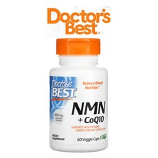 Doctor's Best NMN(베타니코틴아마이드모노뉴클레오타이드) 150mg + CoQ10(유비퀴논) 50mg 베지 캡슐 60정, 1개