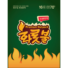 올덴 프리미엄 화롯불 특대형 핫팩 140g 5입 5개