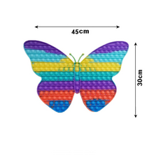 푸시팝 버블 팝잇 실리콘 무한뽁뽁이 초대형 나비 45cm, 혼합색상