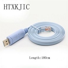 [해외] 1.8 길이 케이블 USB RJ45 콘솔 시리얼 콘솔 케이블 익스프레스 네트워크 라우터 케이블 시스코 라우터 화웨이, 180cm