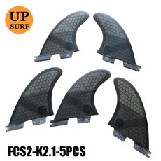 FCS2 핀 k2.1 FCS II 그레이 스러 스터 핀 세트 유리 섬유 트라이 쿼드 핀 서핑 핀 수상 스포츠 quillas Surf|서핑|, 1개, 3pcs  fins