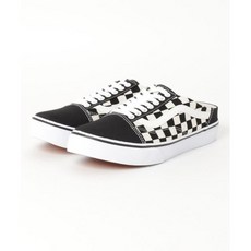 일본정품 VANS 반스 quot;COMFORTquot;OLD SKOOL MULE 올드 스쿨 뮬 V36CF MULE BLK WHT CHECK 21443 PRO