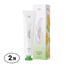 튼튼맘스 비건 유자민트 임산부치약, 120g, 2개