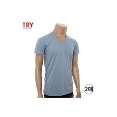 트라이 [TRY] 남성속옷 컬러반팔런닝 2매세트