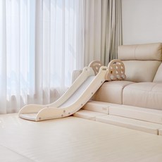 미끄럼하우스 소파 거치형 아기 미끄럼틀, 높이조절형, 아이보리, 1개 높이조절형, 아이보리, 1개