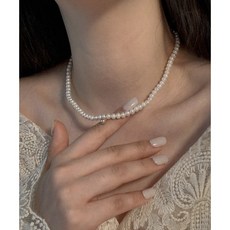 칼라진주목걸이