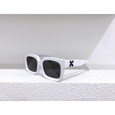 플라워윙 선글라스 OFFWHITE 힙합 남자 조수 깡충폭발랑 사각테 전위적인 트렌드 자외선차단 블랙 테
