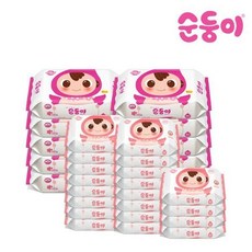 순둥이물티슈리필80매20팩