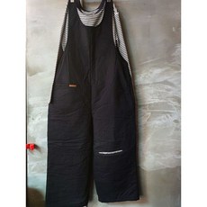 본딩점프슈트 겨울 따뜻한 보이핏 누빔 고고 멜빵바지