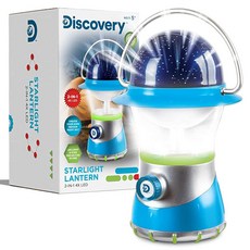 DISCOVERY KIDS 2-in-1 4X LED 스타라이트 랜턴 및 스타 프로젝터 실내 사용 2가지 모드: 용 배터리 작동 캠핑 장난감 연령 4 5 6 7 8